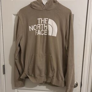The North Face Tan Hoodie with Iconic Logo